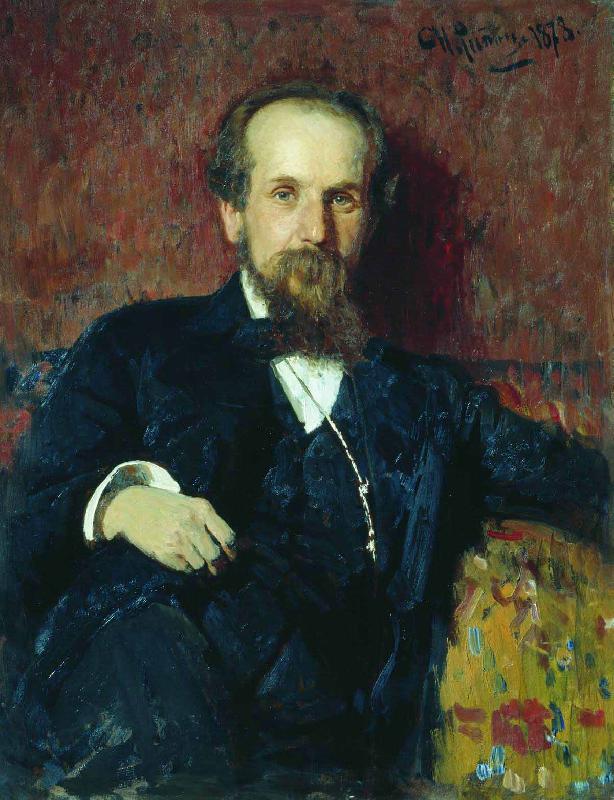 Ilya Repin Portrait of the painter Pavel Petrovich Chistyakov France oil painting art